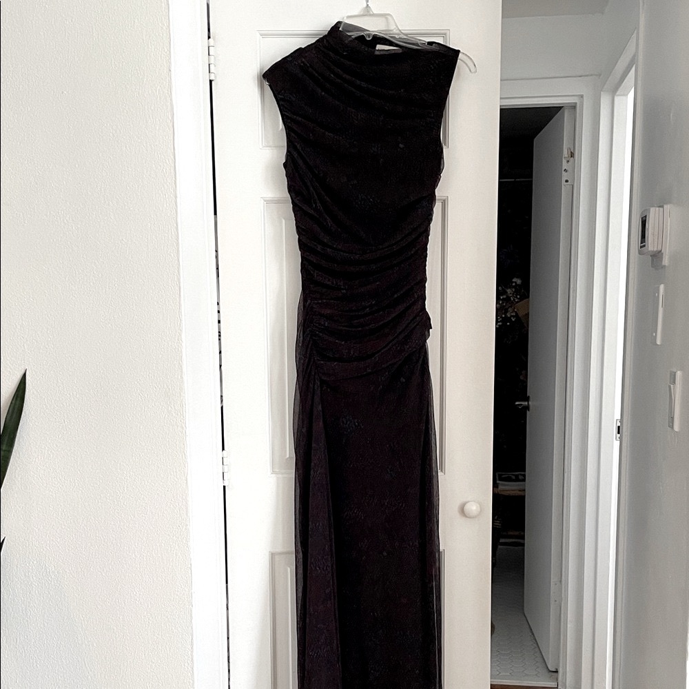 NICHOLAS Elegant Black Maxi Dress